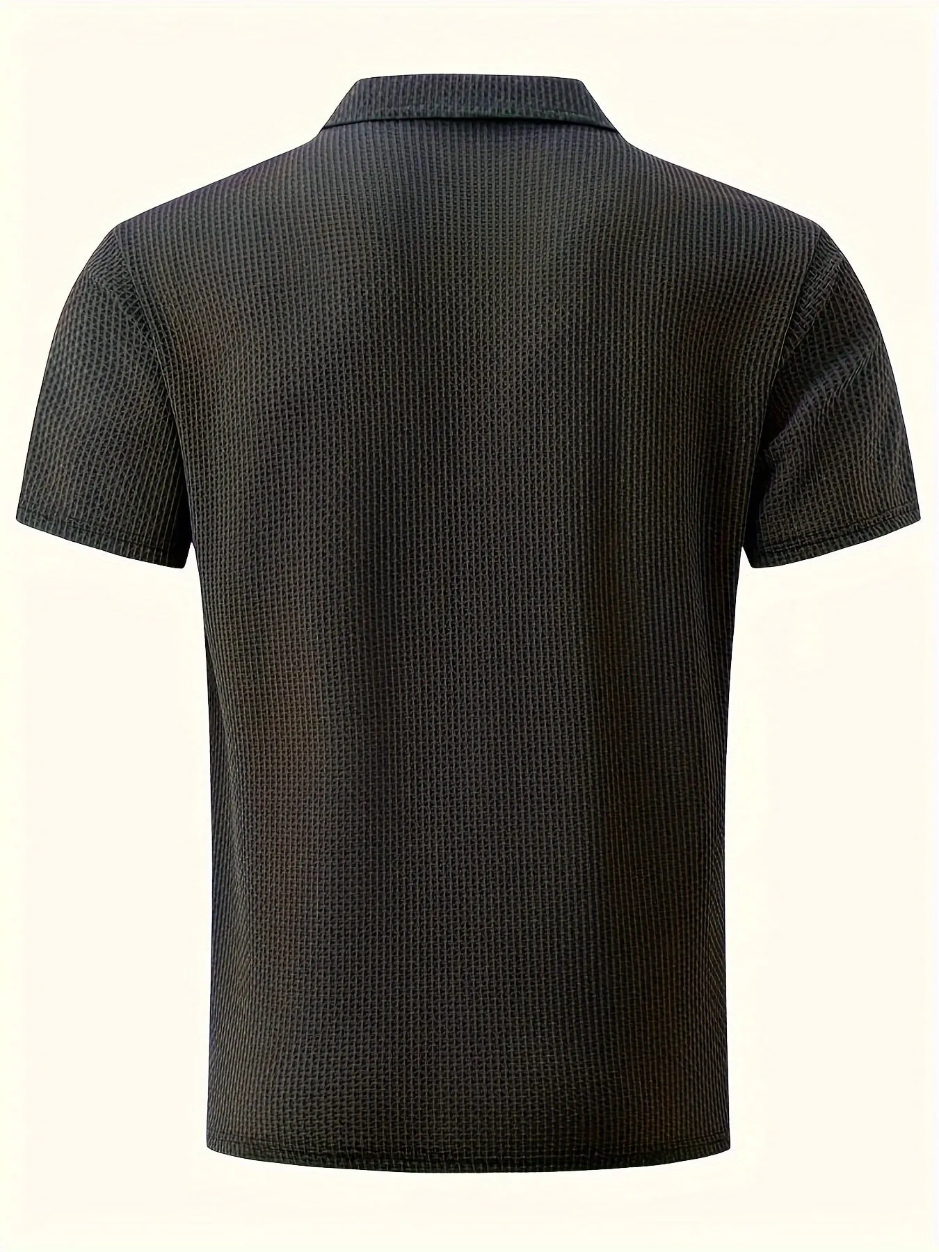 Mens Premium Quick-drying Lapel Golf Shirts - Fashionable Short Sleeve, Breathable Casual Style, Mid Stretch Regular Fit, Perfect Summer Tops for Warm Weather