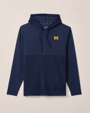 Michigan Haggard Mixed Media Hoodie