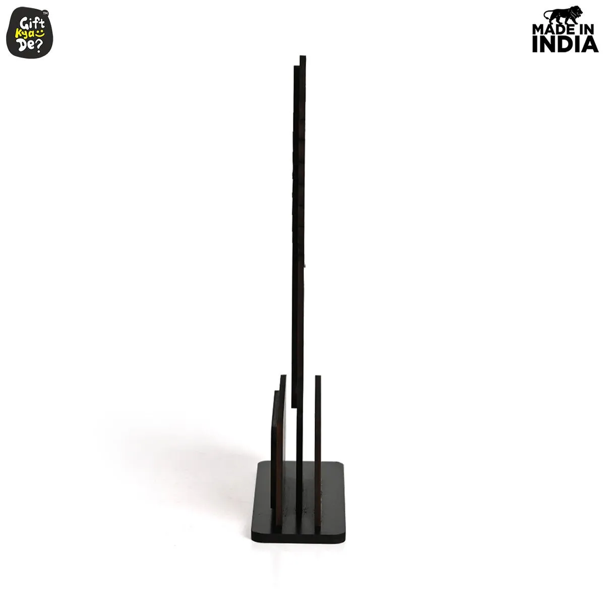 Momento Awards and Trophy for Winner, Beautiful Black and Bamboo Design with Wooden Cutwork, Easy Print and Sticker Paste Your Matter, Eco Friendly Corporate Gifts (Size 10x6)
