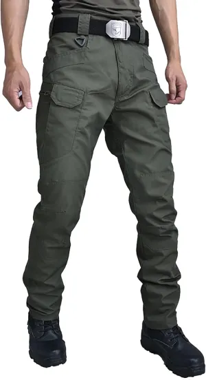 Muscularfit Sweatpants for Men 2023 Regular Fit Cotton Multi Pockets Straight Cargo Pants Casual Jogger Hiking Loose Trousers