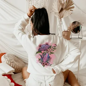 Mushroom Hoodie, Mushroom Shirt, Magic Mushroom Sweater, Moon Sweatshirt, Celestial, Dark Academia, Goblincore Clothing, Pastel Goth Shirt