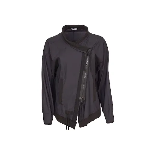 Naya Black Mixed Jacket With Zip
