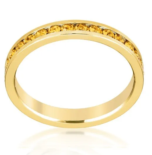 November Stackable Eternity Ring In Gold