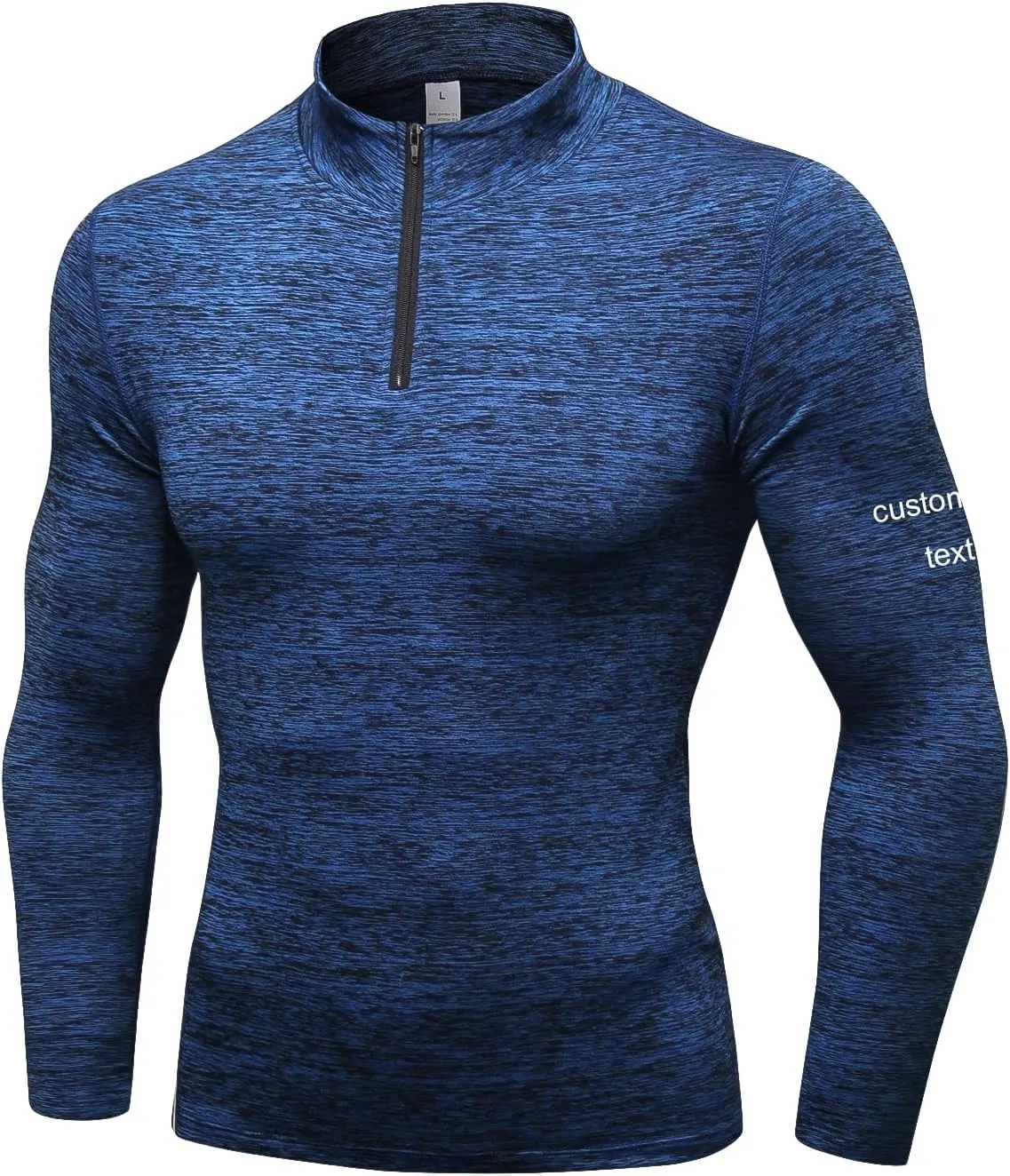 Personalized Men Thermal Compression Shirt Custom Logo Long Sleeve Athletic Baselayer Undershirt Gear T-Shirt