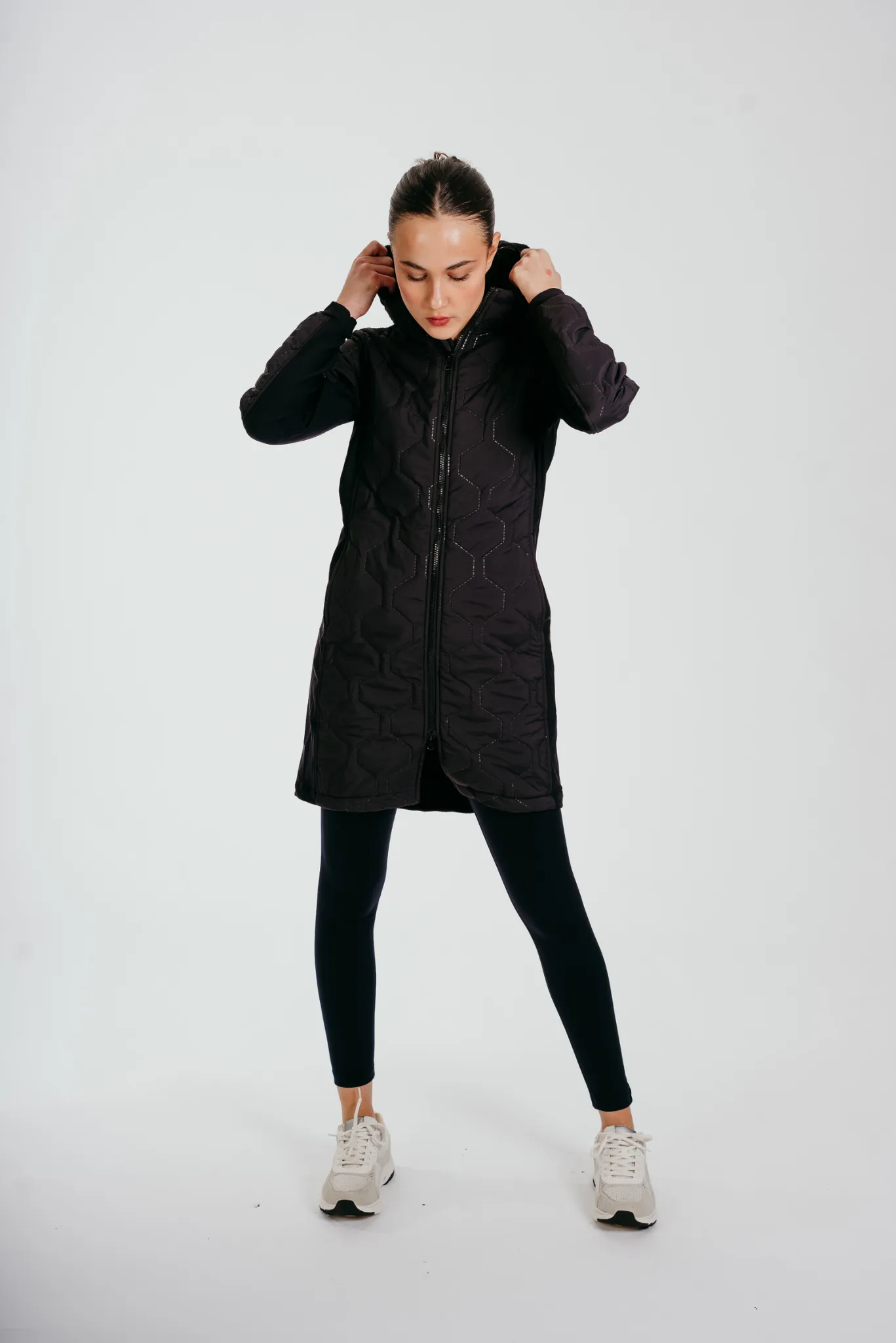 Prepare To Win Long-line Coat In Black