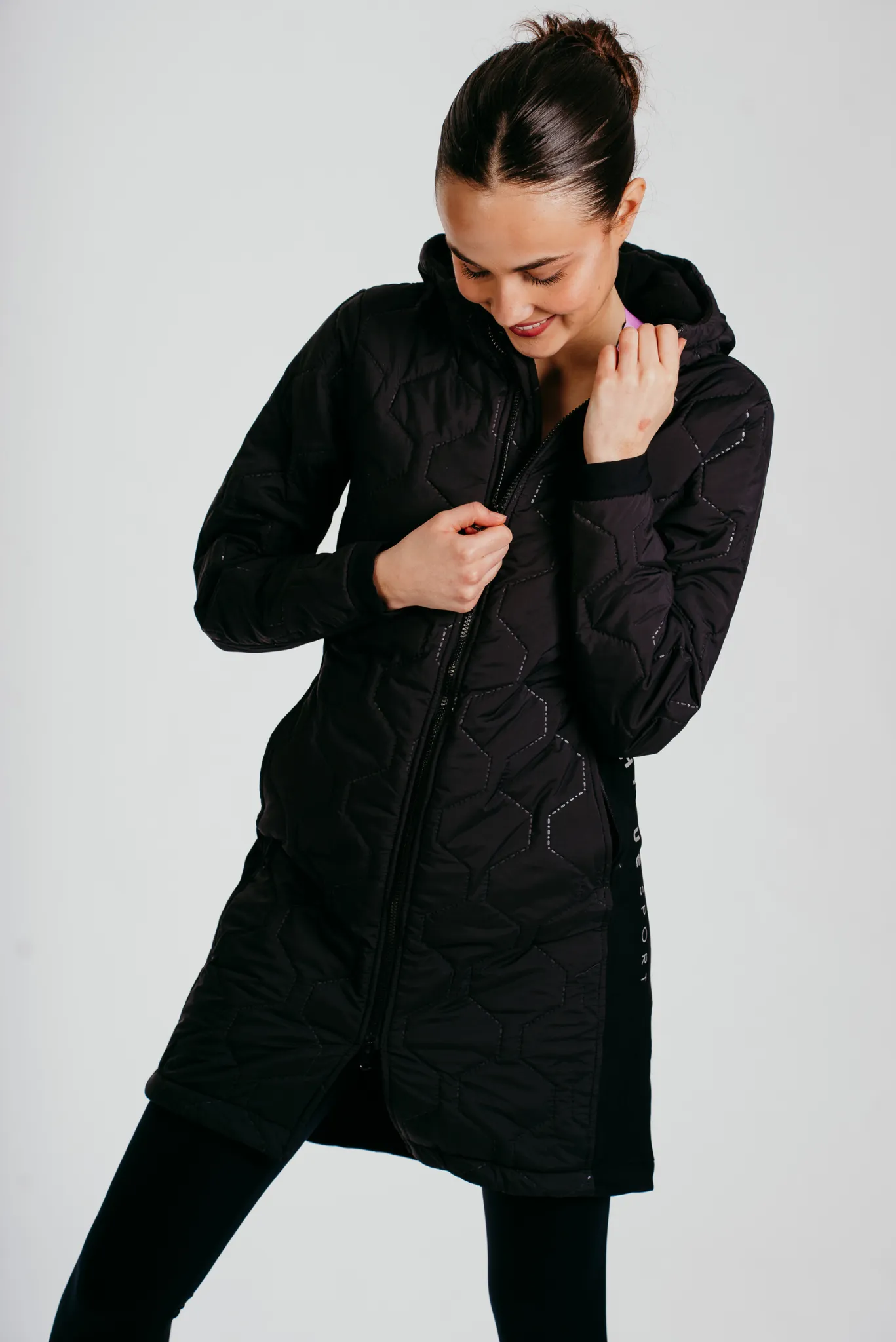 Prepare To Win Long-line Coat In Black