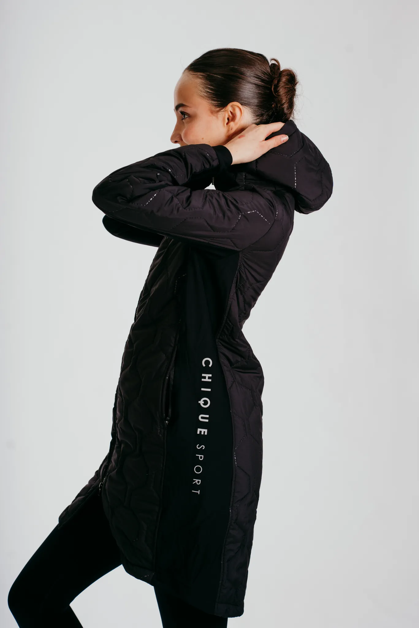 Prepare To Win Long-line Coat In Black