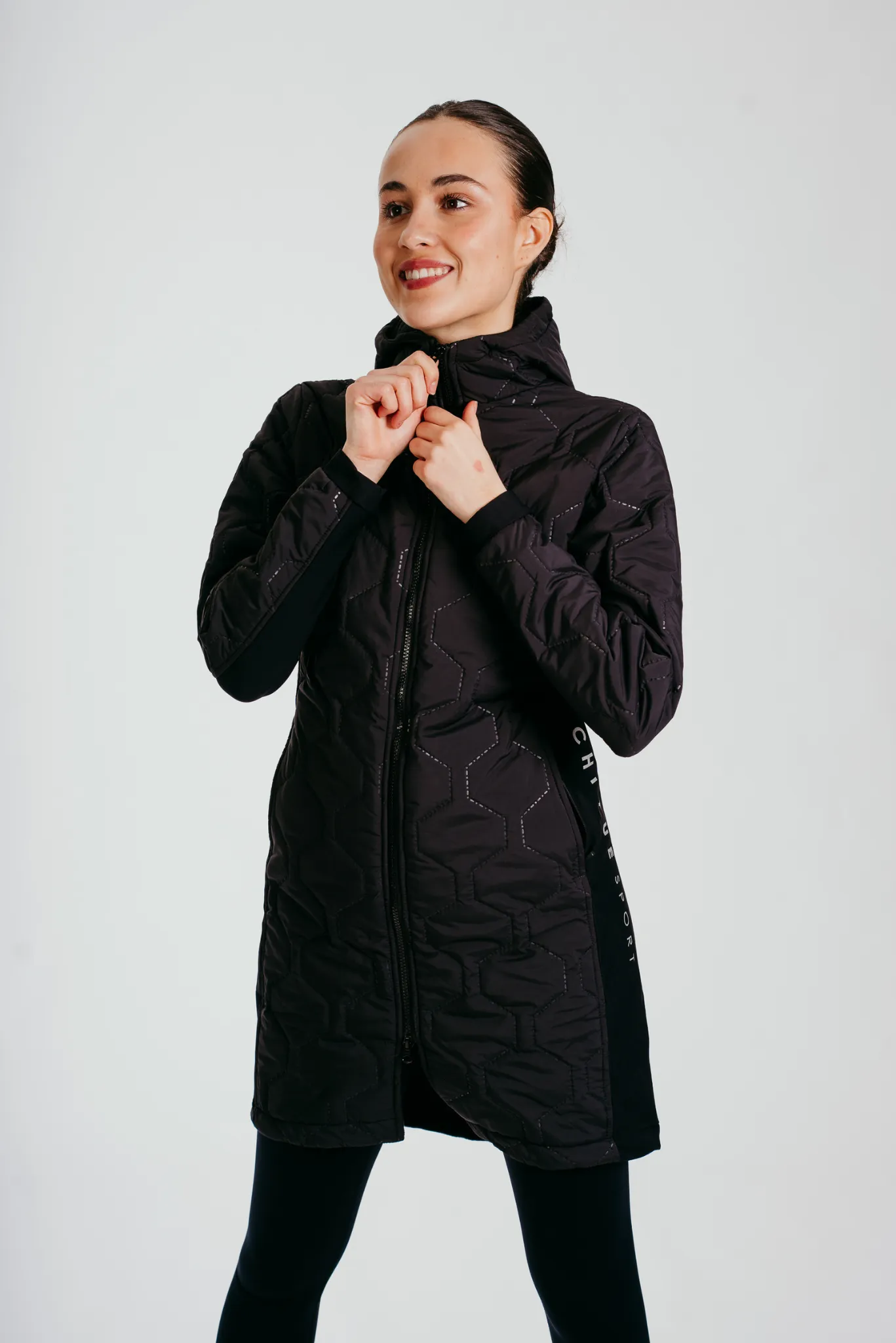 Prepare To Win Long-line Coat In Black