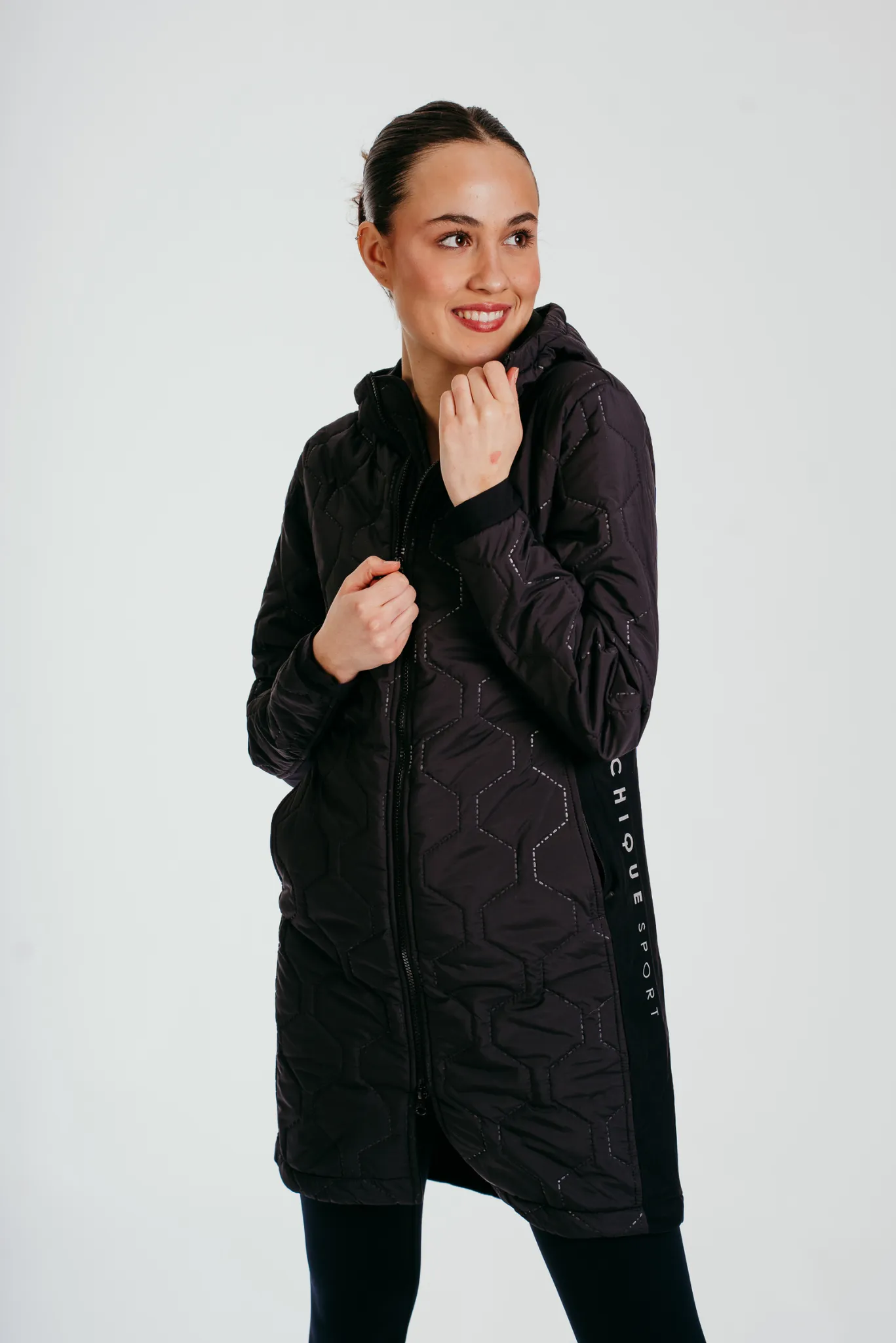 Prepare To Win Long-line Coat In Black