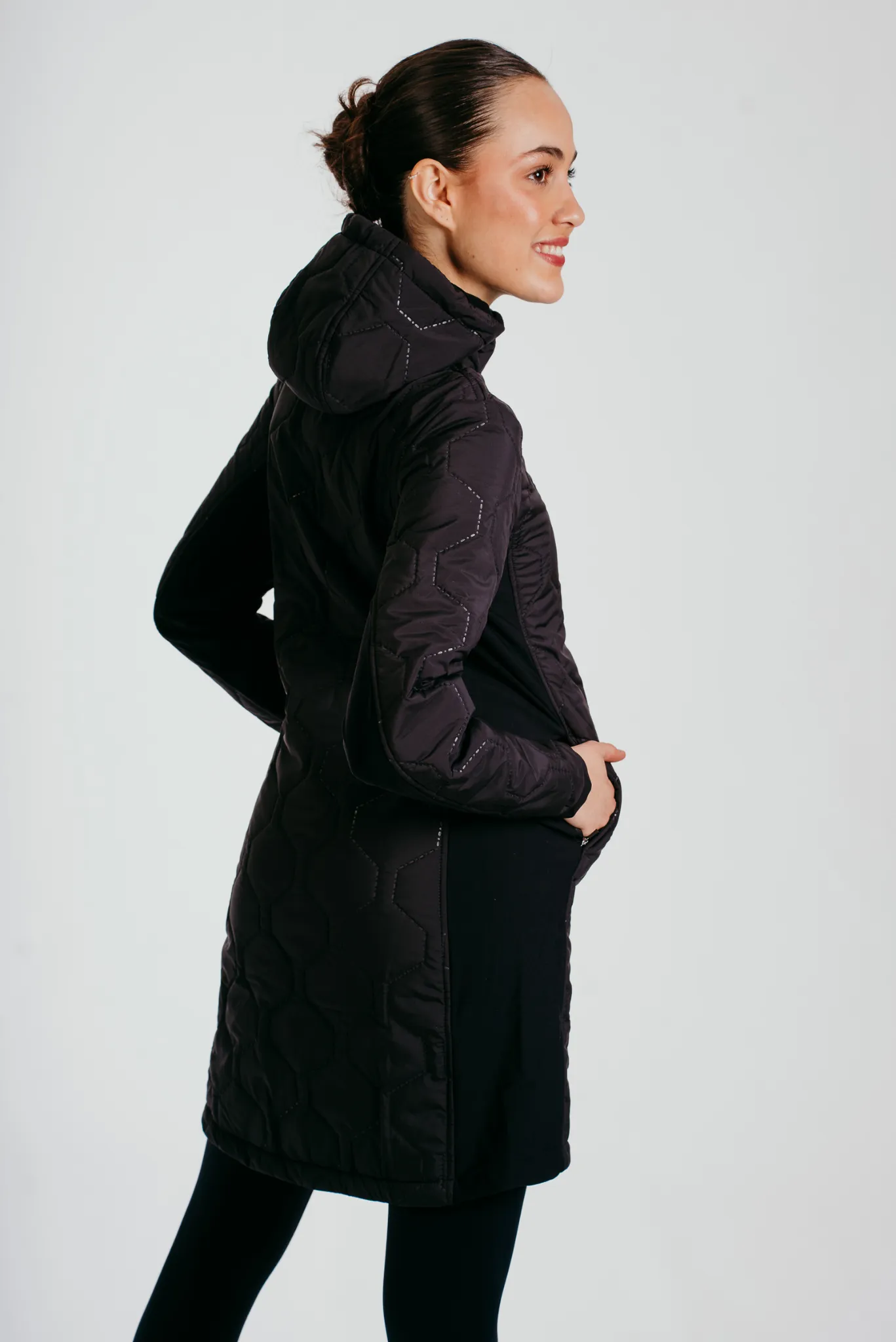 Prepare To Win Long-line Coat In Black
