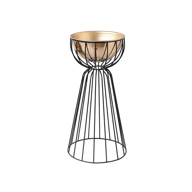 Richland Gold & Black Bloom Planter