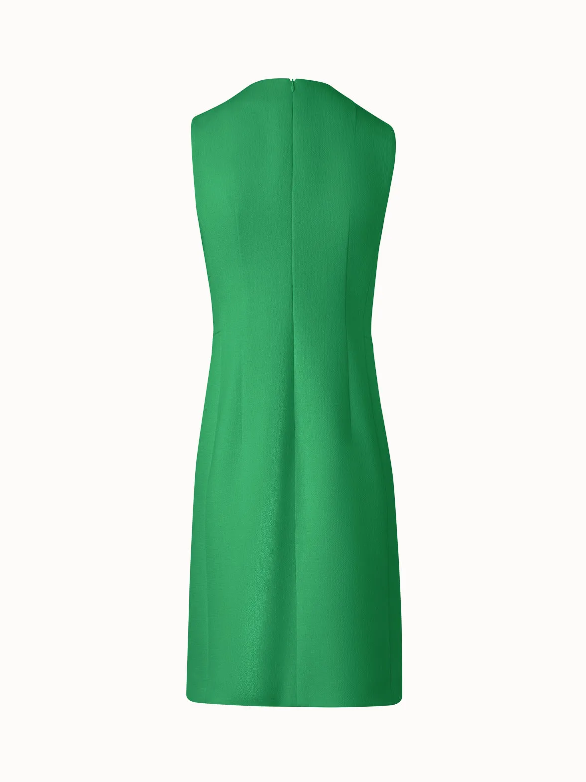Sheath Dress in Wool Crêpe Double-Face