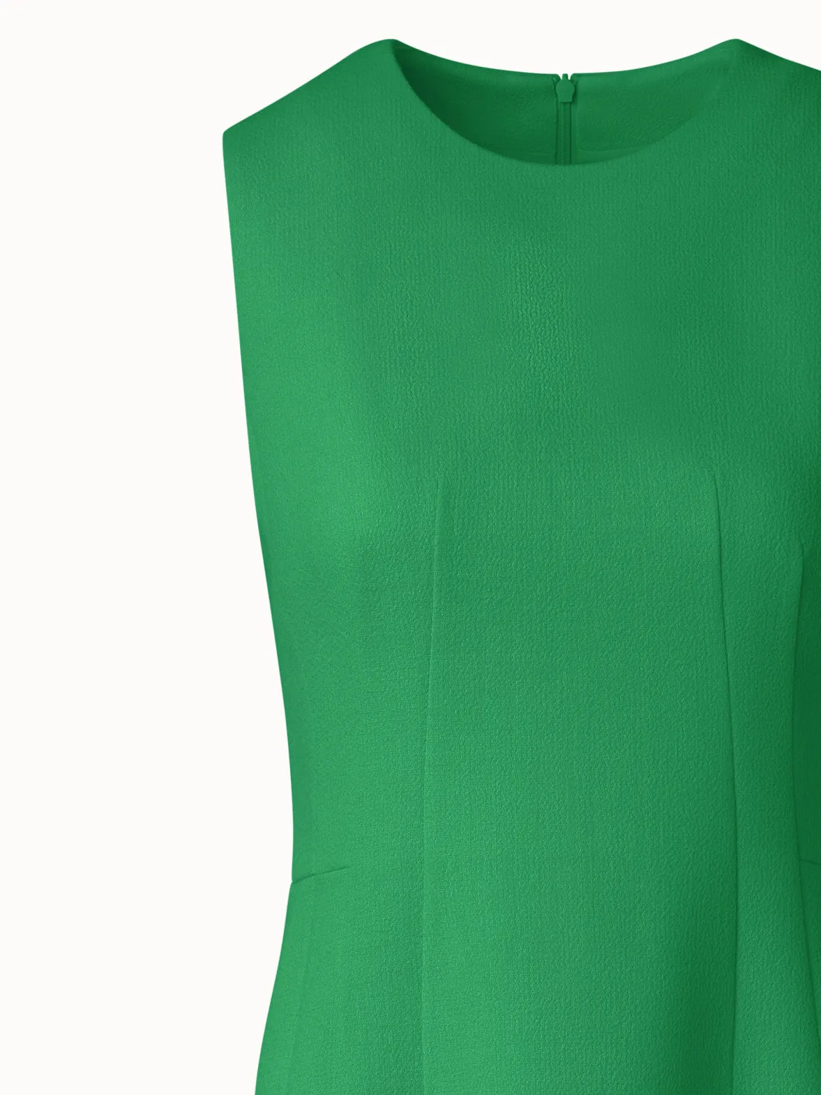 Sheath Dress in Wool Crêpe Double-Face