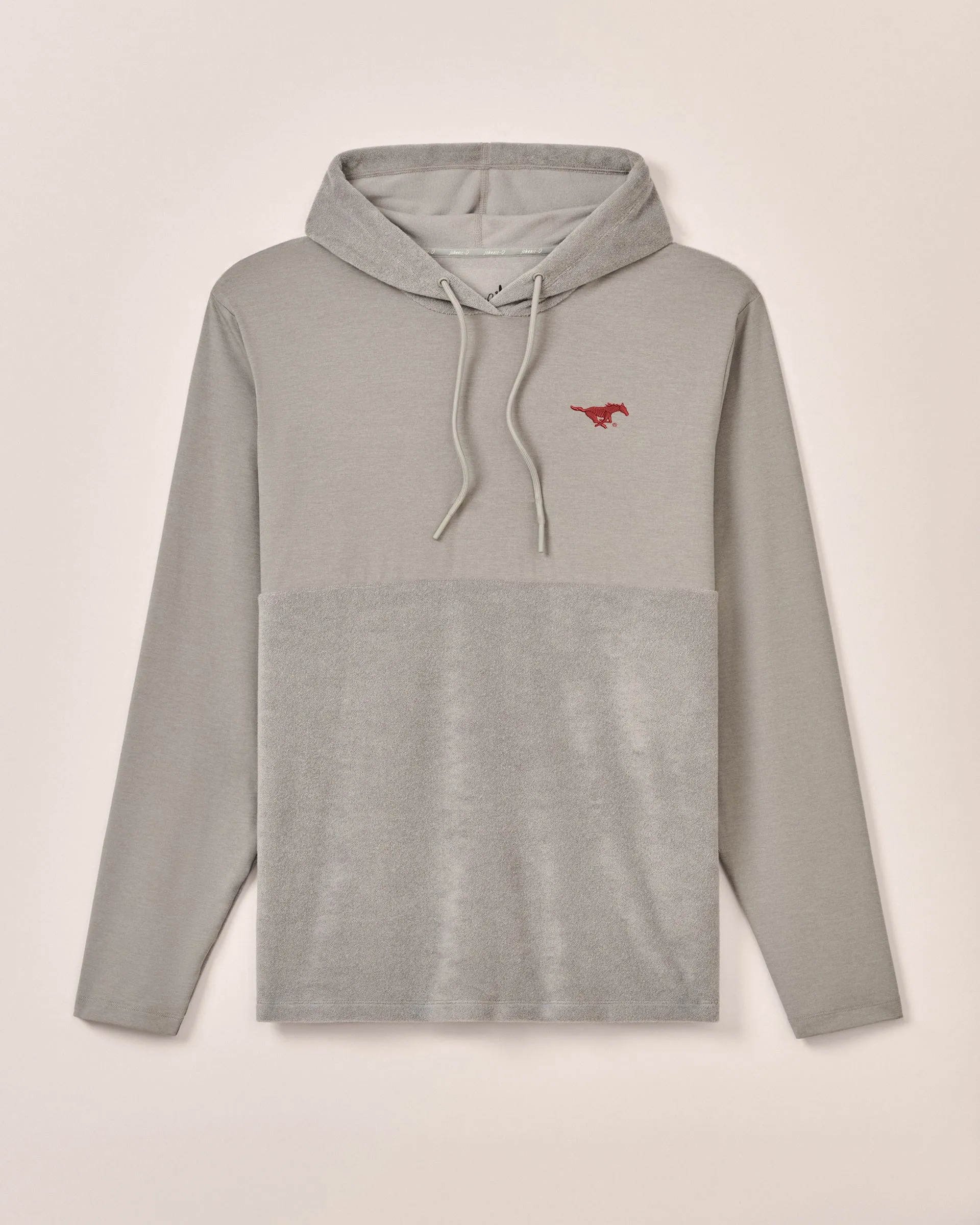 Southern Methodist Haggard Mixed Media Hoodie