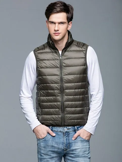Spring Duck Down Vest Ultra Light Jackets Autumn Winter Coat