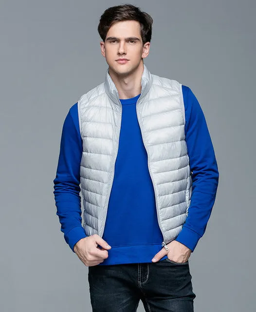 Spring Duck Down Vest Ultra Light Jackets Autumn Winter Coat