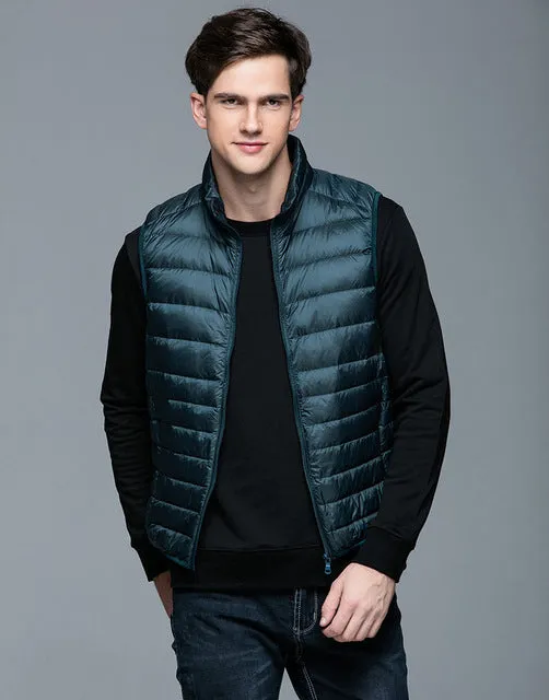 Spring Duck Down Vest Ultra Light Jackets Autumn Winter Coat