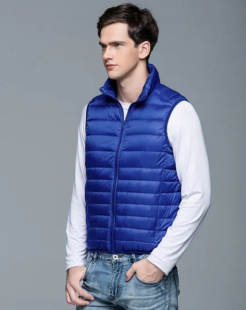 Spring Duck Down Vest Ultra Light Jackets Autumn Winter Coat