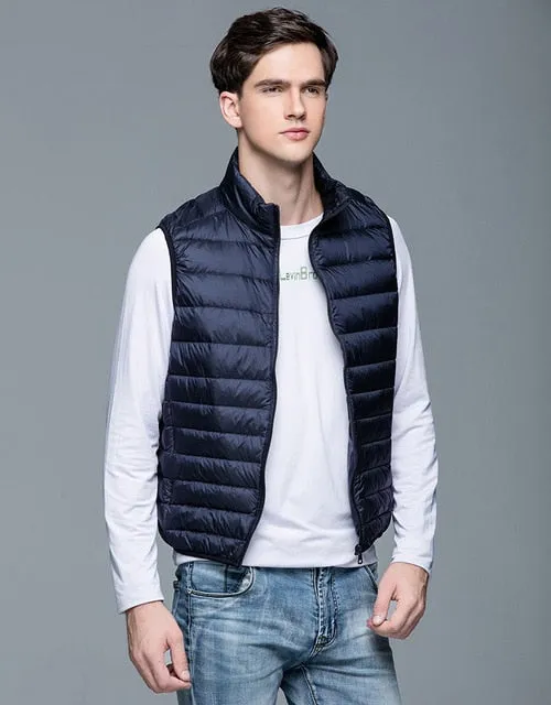 Spring Duck Down Vest Ultra Light Jackets Autumn Winter Coat