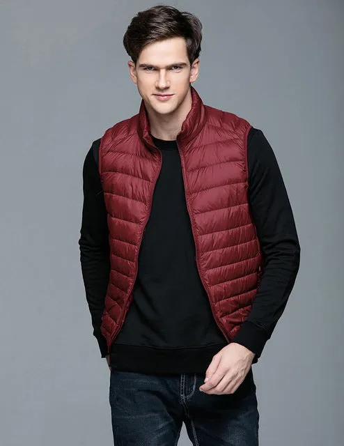 Spring Duck Down Vest Ultra Light Jackets Autumn Winter Coat
