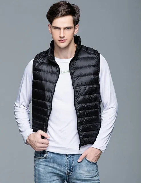 Spring Duck Down Vest Ultra Light Jackets Autumn Winter Coat