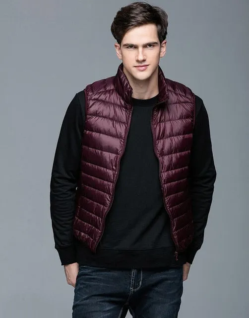 Spring Duck Down Vest Ultra Light Jackets Autumn Winter Coat