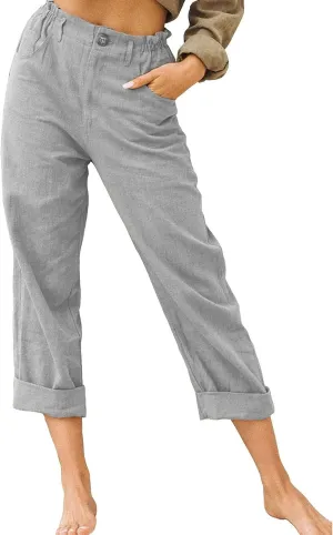 TARIENDY Trouser Yoga Pants for Women Loose Fitting Lounge Trousers High Waisted Athletic Pants Summer Stretch Sweatpants