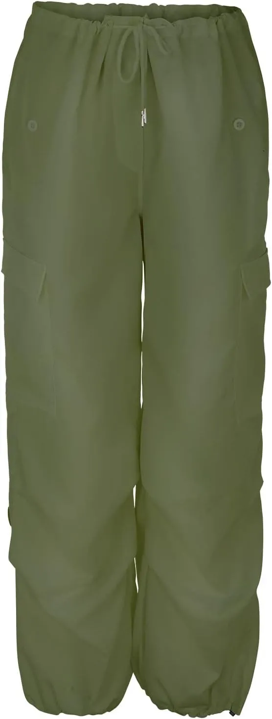 Travel Streetwear Baggy Stretchy Pants Clothes Black Pants High Waist Zipper Slim Drawstring Quick Dry Hiking Pants