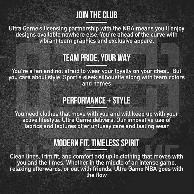 Ultra Game NBA Official Men’s Slam Active Basketball Training Shorts - Unisex, Los Angeles Clippers, Team Color|Los Angeles Clippers