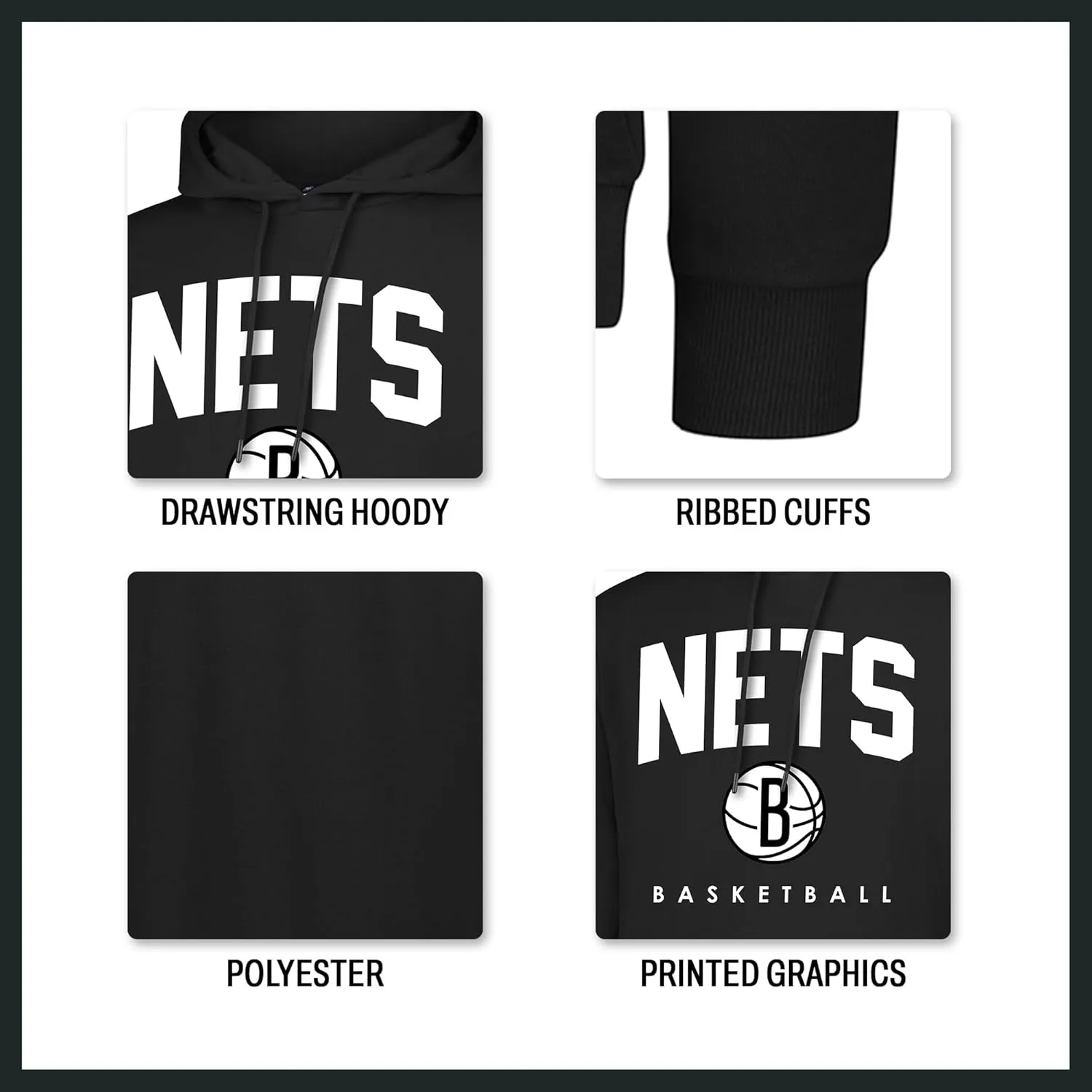 Ultra Game NBA Official Youth Super Soft Teamster Hoodie Sweatshirt, San Antonio Spurs, Team Color|San Antonio Spurs