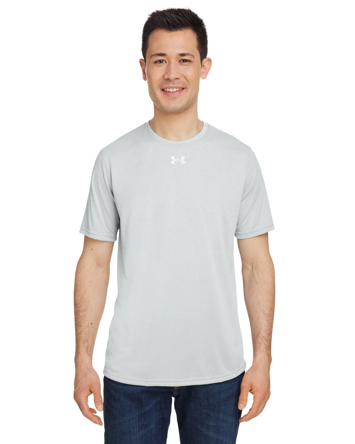 Under Armour Men's Tech Customized T-Shirts, Medium Grey