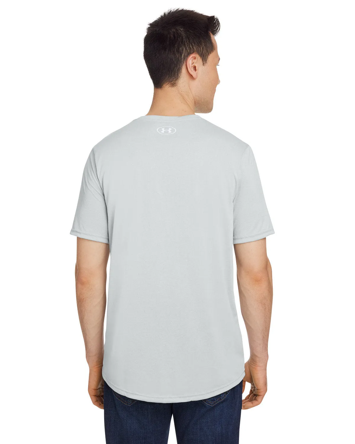 Under Armour Men's Tech Customized T-Shirts, Medium Grey