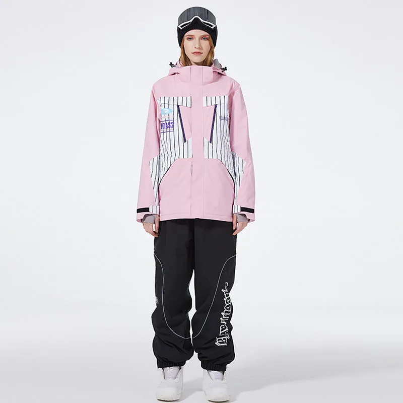 Unisex Advanture Snowsuit 2 Pieces Ski Costume Set Winter Apparrel