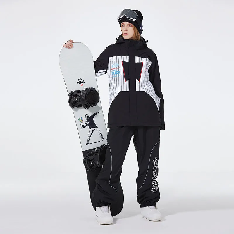 Unisex Advanture Snowsuit 2 Pieces Ski Costume Set Winter Apparrel