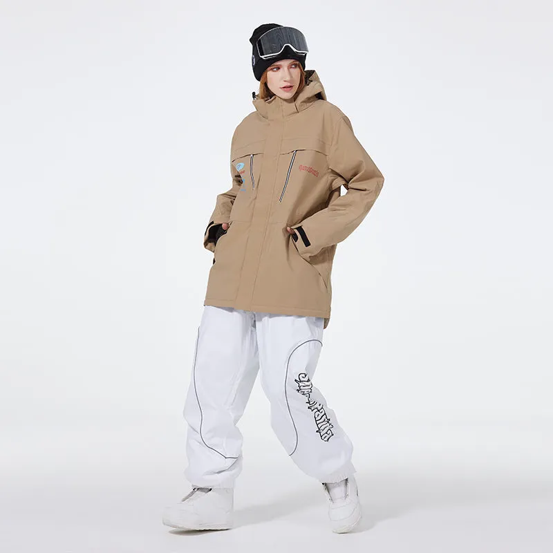 Unisex Advanture Snowsuit 2 Pieces Ski Costume Set Winter Apparrel