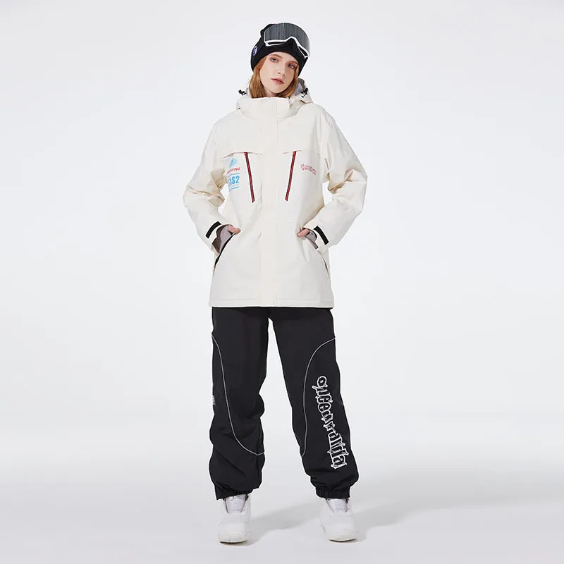 Unisex Advanture Snowsuit 2 Pieces Ski Costume Set Winter Apparrel