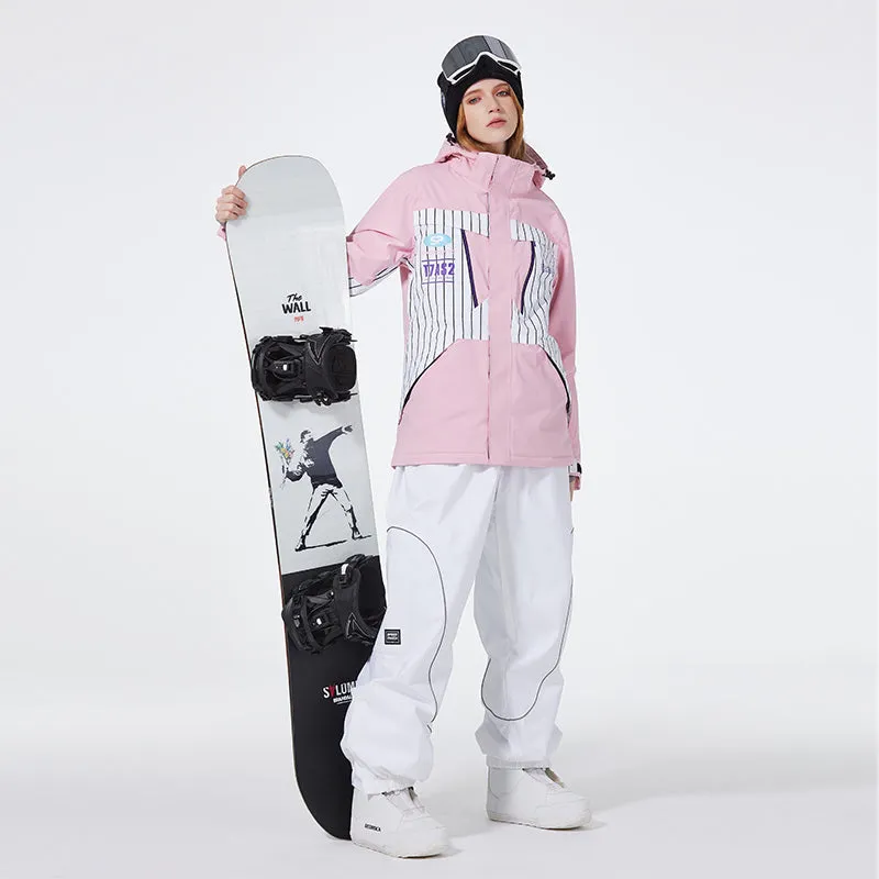 Unisex Advanture Snowsuit 2 Pieces Ski Costume Set Winter Apparrel