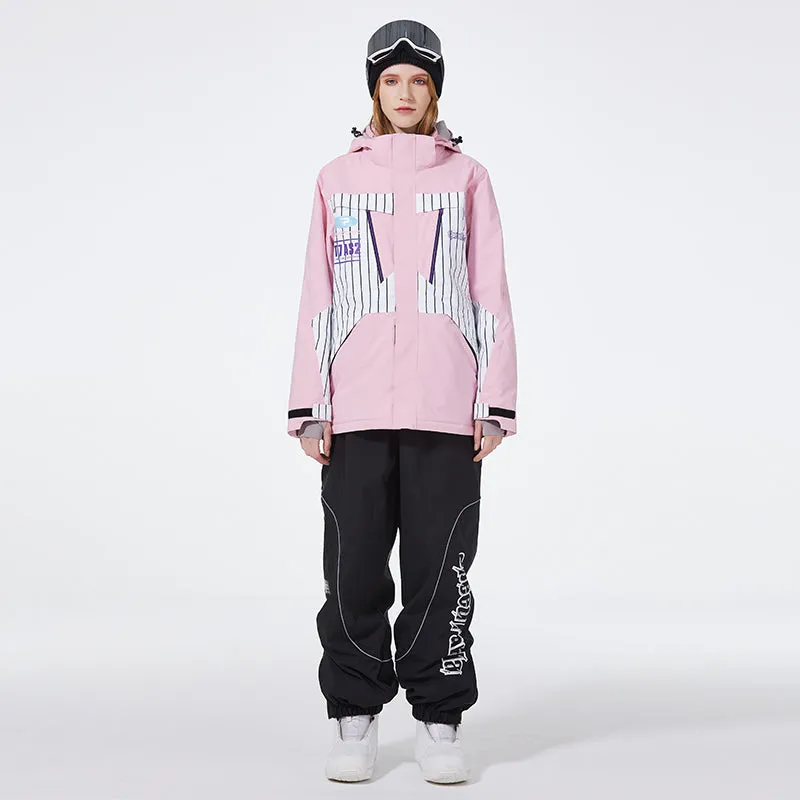 Unisex Advanture Snowsuit 2 Pieces Ski Costume Set Winter Apparrel