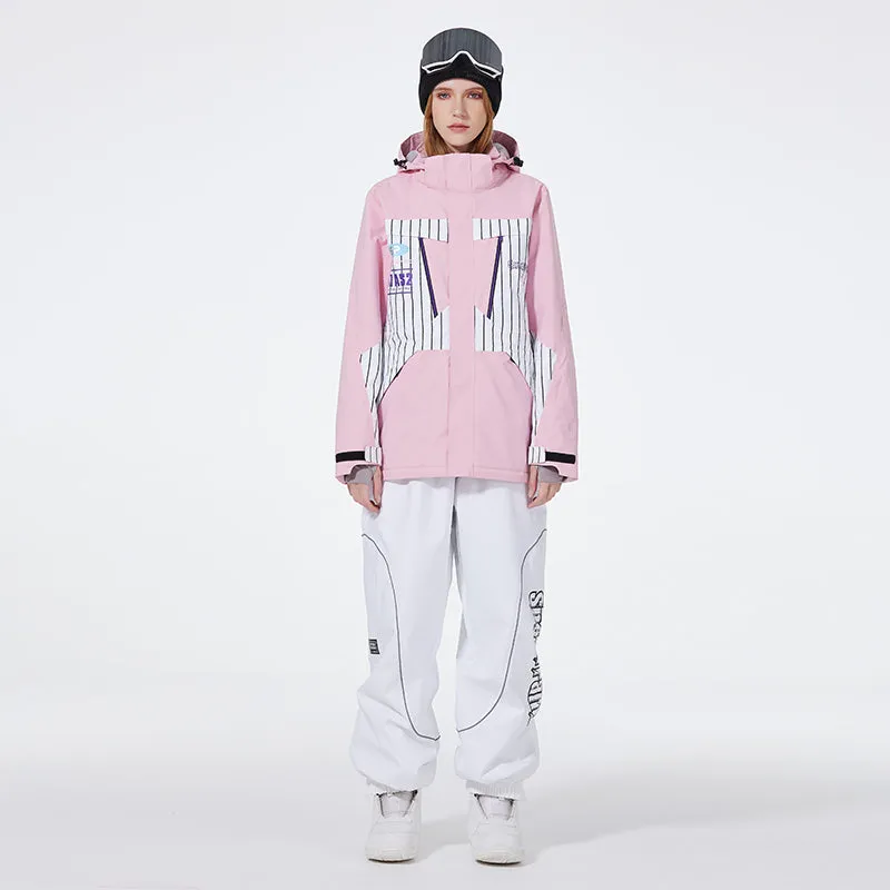 Unisex Advanture Snowsuit 2 Pieces Ski Costume Set Winter Apparrel