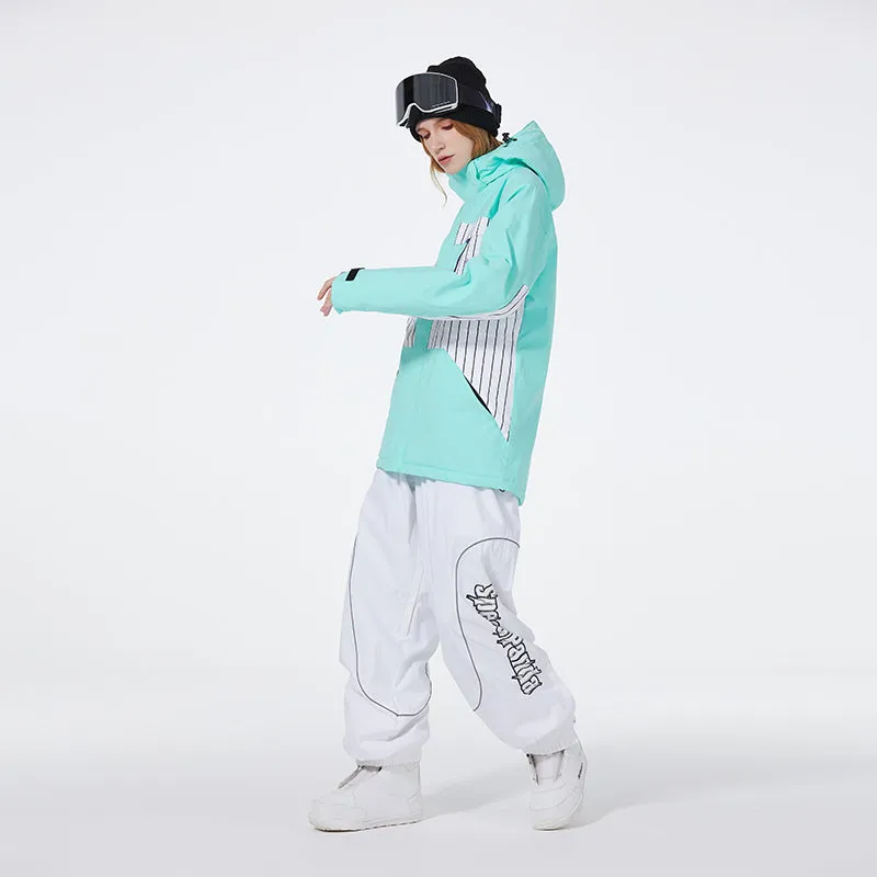 Unisex Advanture Snowsuit 2 Pieces Ski Costume Set Winter Apparrel