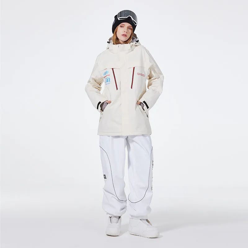 Unisex Advanture Snowsuit 2 Pieces Ski Costume Set Winter Apparrel