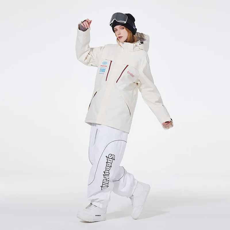 Unisex Advanture Snowsuit 2 Pieces Ski Costume Set Winter Apparrel