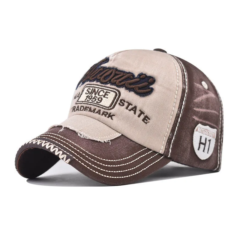 Unisex Cotton Cowboy Hat – Adjustable Dome Peaked Cap for All Seasons