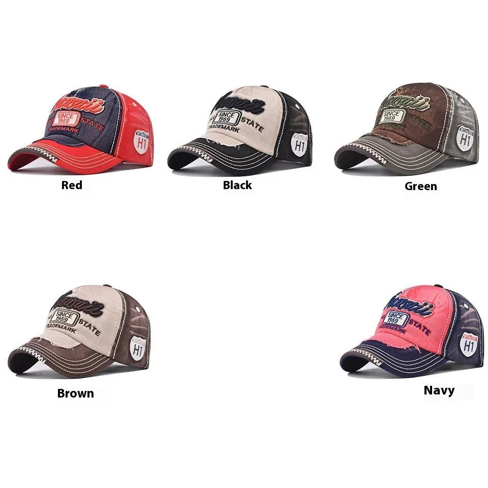 Unisex Cotton Cowboy Hat – Adjustable Dome Peaked Cap for All Seasons