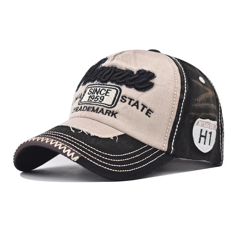 Unisex Cotton Cowboy Hat – Adjustable Dome Peaked Cap for All Seasons