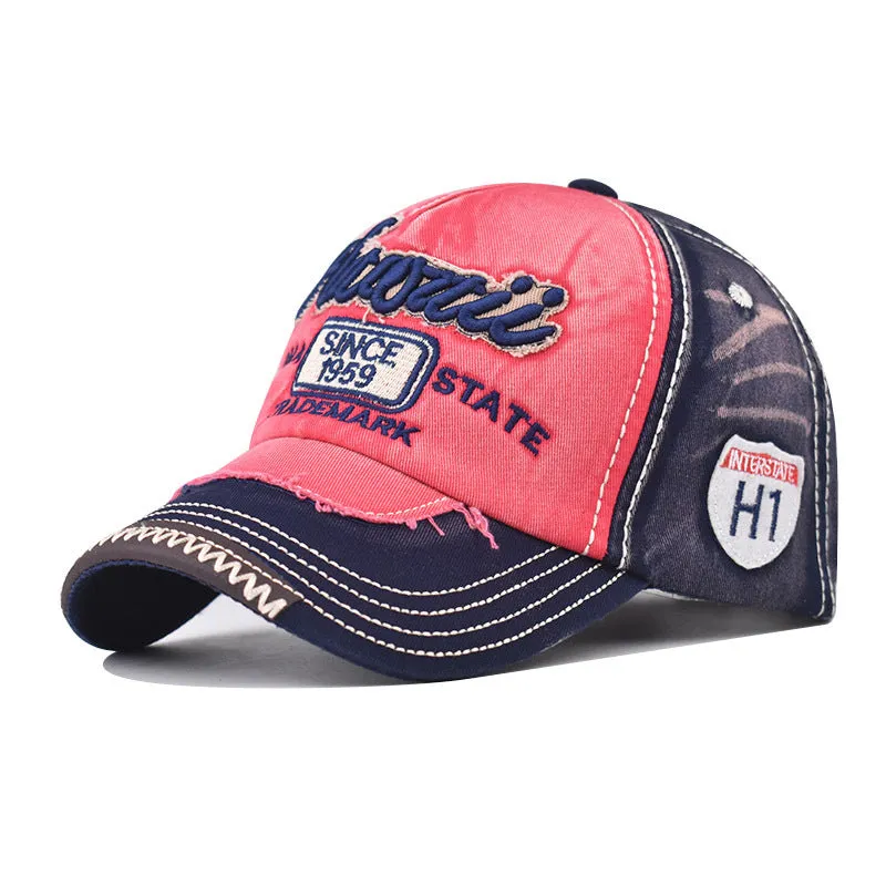 Unisex Cotton Cowboy Hat – Adjustable Dome Peaked Cap for All Seasons