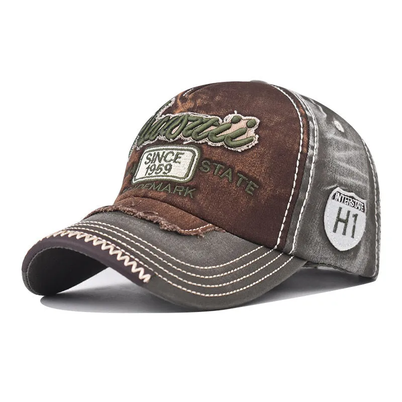 Unisex Cotton Cowboy Hat – Adjustable Dome Peaked Cap for All Seasons