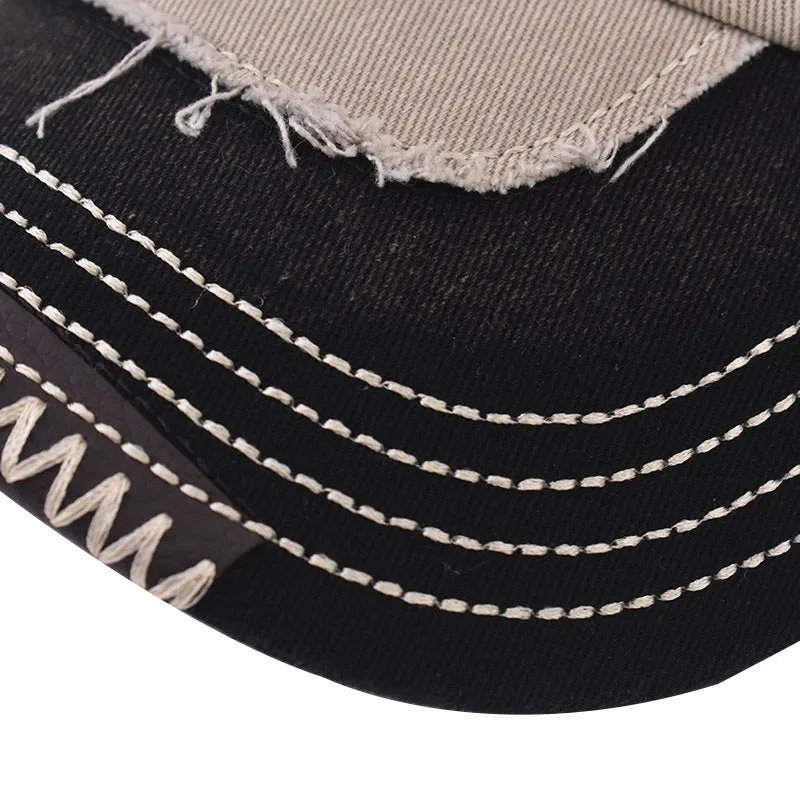 Unisex Cotton Cowboy Hat – Adjustable Dome Peaked Cap for All Seasons