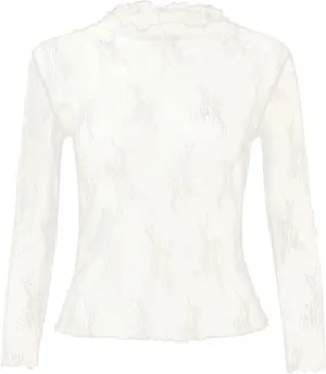 White Lace Layering Top