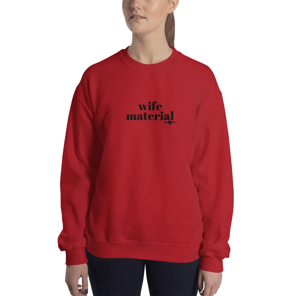 Wife Material, Women's Sweatshirt